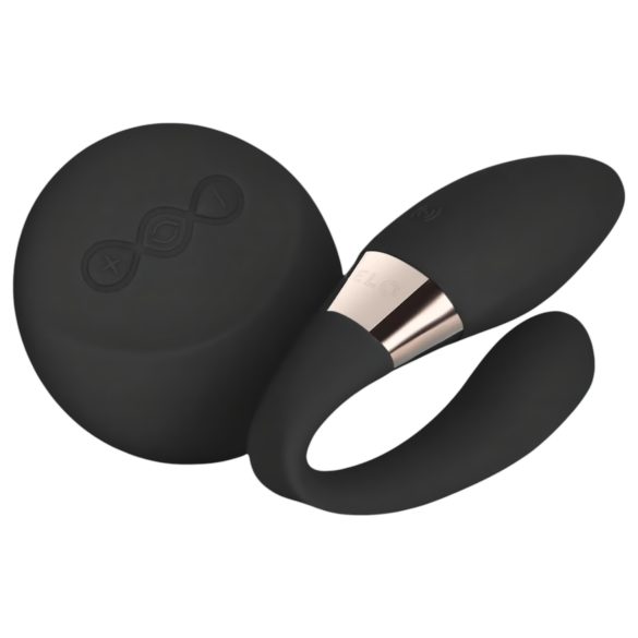 LELO Tiani Duo - silikonový párový vibrátor (černý)