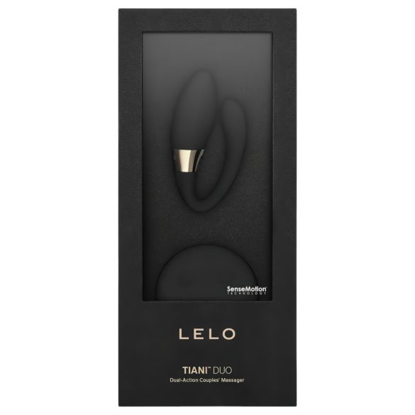 LELO Tiani Duo - silikonový párový vibrátor (černý)