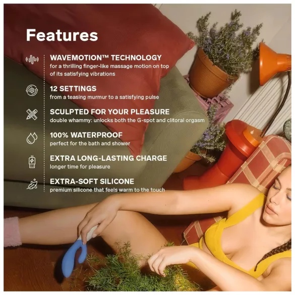LELO Ina Wave 2 - vibrátor s akumulátorem - vodotěsný - fialový