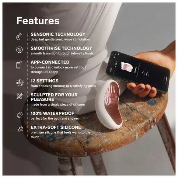 LELO Sona 3 - stimulátor klitorisu na vlny - levandulová