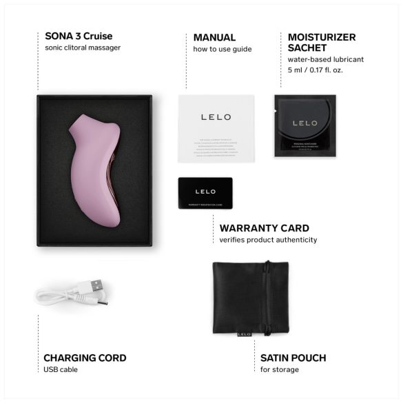 LELO Sona 3 Cruise - zvuková vlna klitoris stimulátor (růžový)