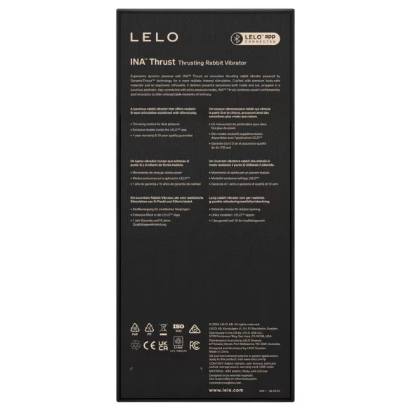 LELO - INA Thrust pohybující se králičí vibrátor (fialový)