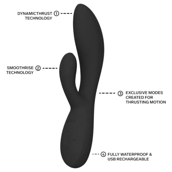 LELO - INA Thrust pohyblivý králičí vibrátor (černý)