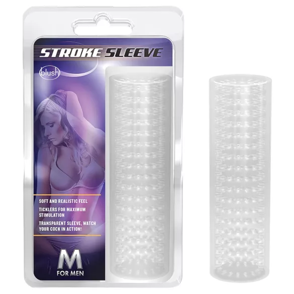M For Man - erekční návlek na penis - průhledný