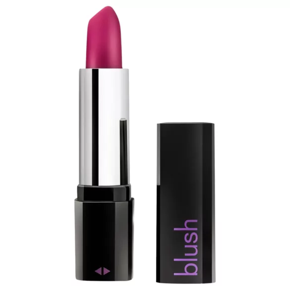 Blush - vibrátor ve tvaru rtěnky - voděodolný - černo-růžový