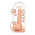RealRock Dong 7 - realistický dildo s varlaty (17 cm) - přírodní