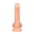 RealRock - realistický dildo s varlaty - 17 cm - tělová