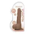 RealRock - realistické dildo s varlaty - 17 cm - tmavá tělová barva