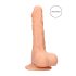 RealRock Dong 8 - realistický, varlatý dildo (20 cm) - přírodní