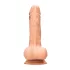 RealRock - realistické dildo s varlaty - 20 cm - tělová barva