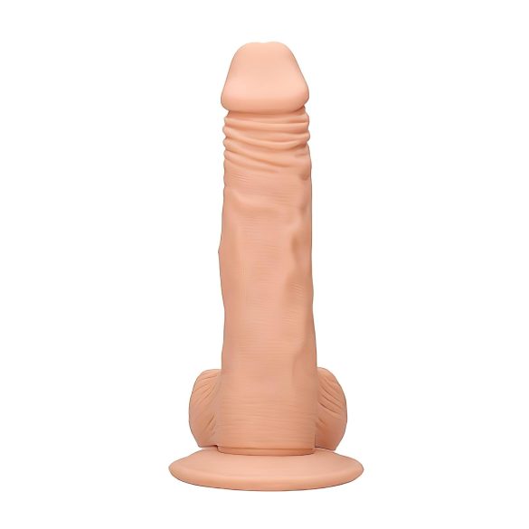 RealRock - realistické dildo s varlaty - 20 cm - tělová barva