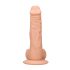 RealRock Dong 8 - realistický, varlatý dildo (20 cm) - přírodní