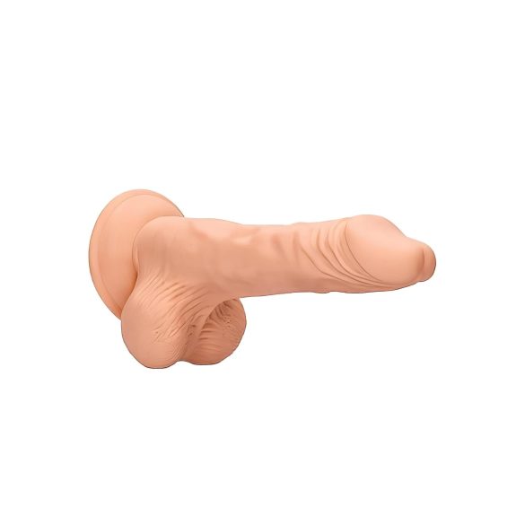 RealRock - realistické dildo s varlaty - 20 cm - tělová barva