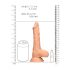 RealRock Dong 8 - realistický, varlatý dildo (20 cm) - přírodní