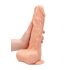 RealRock Dong 10 - realistický dildo s varlaty (25 cm) - přírodní