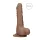 RealRock - realistické dildo s varlaty - 25 cm - tmavá tělová