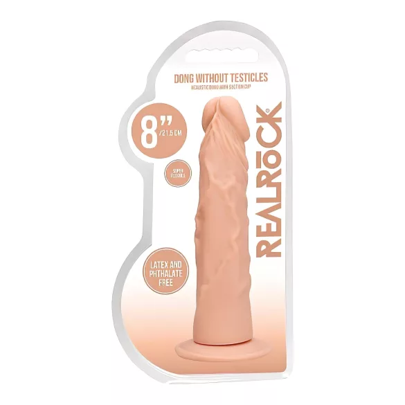 RealRock - realistické dildo - 20 cm - tělová barva
