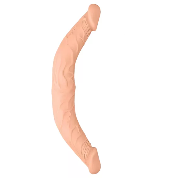RealRock - dvojitý dildo - oboustranný - tělová - 36 cm