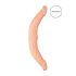 RealRock Double Dong 14 - dvojitý dildo (36 cm) - přírodní