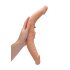 RealRock Double Dong 14 - dvojitý dildo (36 cm) - přírodní