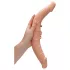 RealRock - dvojitý dildo - oboustranný - tělová - 36 cm