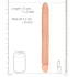 RealRock - dvojitý dildo - oboustranný - tělová - 36 cm