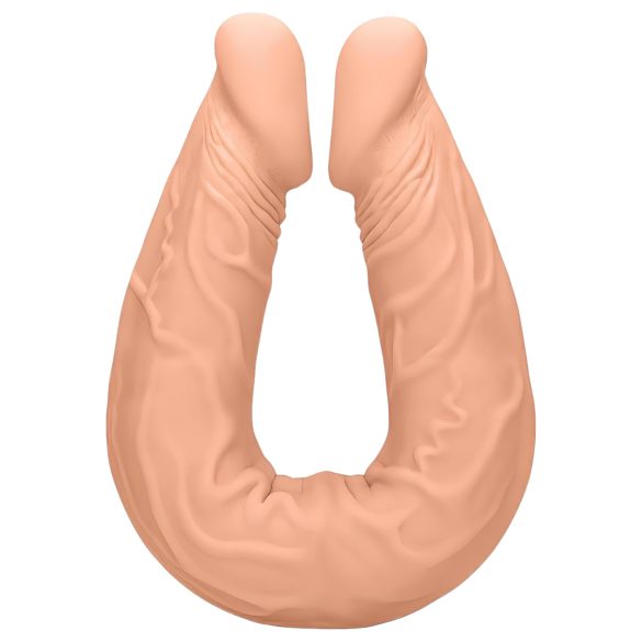 RealRock Double Dong 14 - dvojitý dildo (36 cm) - přírodní