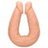 RealRock Double Dong 14 - dvojitý dildo (36 cm) - přírodní