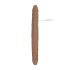 RealRock Double Dong 14 - dvojitý dildo (36cm) - tmavě přírodní