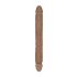 RealRock Double Dong 14 - dvojitý dildo (36cm) - tmavě přírodní