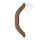 RealRock Double Dong 18 - dvojitý dildo (46 cm) - tmavá přírodní