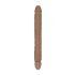 RealRock Double Dong 18 - dvojitý dildo (46 cm) - tmavá přírodní