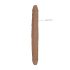 RealRock Double Dong 18 - dvojitý dildo (46 cm) - tmavá přírodní
