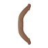 RealRock Double Dong 18 - dvojitý dildo (46 cm) - tmavá přírodní