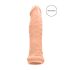 RealRock návlek na penis 17 cm - tělový