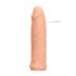 RealRock návlek na penis 17 cm - tělový