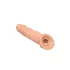 RealRock - návlek na penis - 21 cm - tělová barva