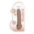 RealRock návlek na penis 21 cm - tmavě přírodní