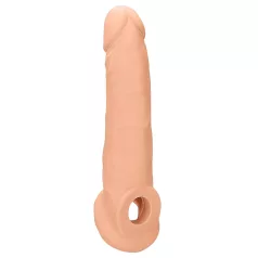 RealRock - návlek na penis - 21,5 cm - tělová barva
