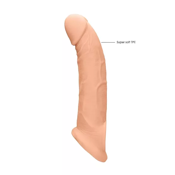 RealRock - návlek na penis - 21,5 cm - tělová barva