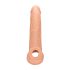 RealRock Penis Sleeve 9 - návlek na penis (21,5 cm) - přírodní