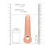 RealRock - návlek na penis - 21,5 cm - tělová barva