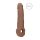 RealRock Rukáv na Penis 9 - návlek (21,5 cm) - tmavý přírodní