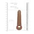 RealRock Rukáv na Penis 9 - návlek (21,5 cm) - tmavý přírodní