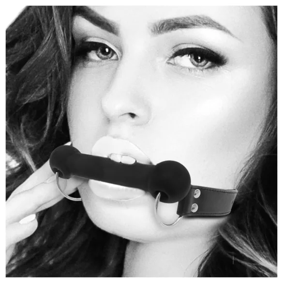 Ouch! - roubík ve tvaru kosti - černý