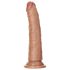RealRock Slim - realistické dildo 15,5 cm (tmavá přírodní barva)