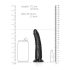 RealRock Slim realistický dildo - 15,5 cm (černý)
