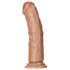 Realistický dildó RealRock 15,5 cm - tmavý odstín