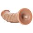 Realistický dildó RealRock 15,5 cm - tmavý odstín