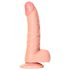 RealRock - přísavný realistický dildo - 15,5 cm (přírodní)